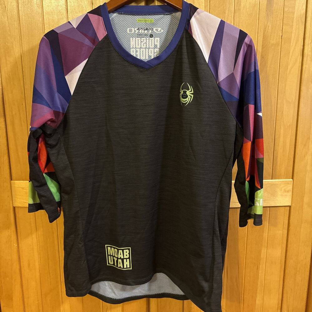 Giro Womens Roust MTB Jersey Large Poison Spider Bicycles Moab Utah 3/4 Sleeve